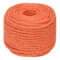 VidaXL Arbeitsseil Orange 16 mm 25 m Polypropylen