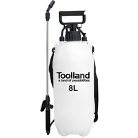 Toolland Drucksprüher, Lanze, einstellbare Düse, Skala, Tragegurt, 8 Liter,