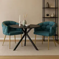 Hti-Living Esszimmerstuhl Alsen Gold / Petrol