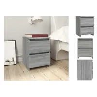 VidaXL Nachttisch Grau Sonoma 30×30×40 cm Holzwerkstoff