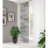 Home in green Schiebegardine MANDRIGA 1, Stk. tlg. DIGITALBEDRUCKT,