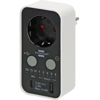Brennenstuhl 1506180 Steckdosen-Timer digital 3000 W IP20
