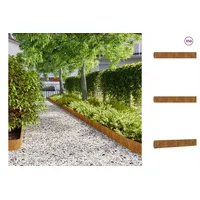 VidaXL Rasenkanten 50 Stk. 15x103 cm Flexibel Cortenstahl