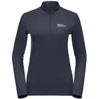 Jack Wolfskin Damen Sky Thermal Hz Wander-Shirt, Graphite/Cool Grey,