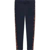 S.Oliver - Leggings aus Thermofleece mit Glitzer-Print, Kinder, blau,