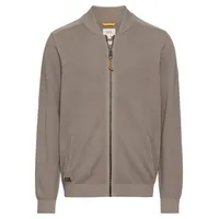 CAMEL ACTIVE Strickjacke aus zertifiziertem organic Cotton in Beige-Grau