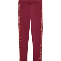 S.Oliver - Leggings aus Thermofleece mit Glitzer-Print, Kinder, Rosa,