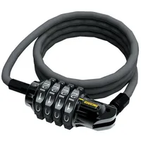 Onguard 8062 Zahlen-Kabelschloss Terrier Combo 210cm, Ø 6mm, schwarz/gelb