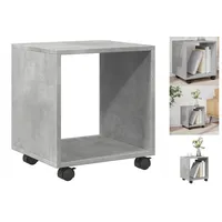 VidaXL Rollschrank Betongrau 37x33x42,5 cm Holzwerkstoff