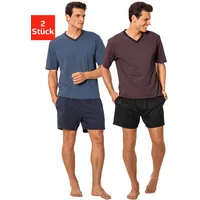 LE JOGGER le jogger® Pyjama, (Packung, 4 tlg., 2