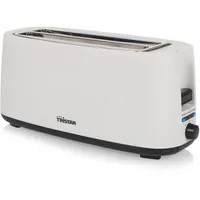 Tristar Doppel-Langschlitz-Toaster, 7 Bräunungsstufen, Auftaufunktion, Liftfunktion, Zentrierfunktion, Abbruchfunktion, Weiß,