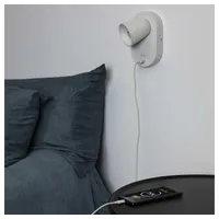 Faro BARCELONA Corb Wandleuchte innen weiß GU10+USB 40135