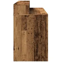 VidaXL LED-Schreibtisch Altholz-Optik 120x55x91 cm Holzwerkstoff