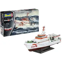REVELL 05812 Seenotkreuzer Hermann Marwede"" Schiffsmodell Bausatz 1:200"""