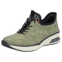 Rieker Slip-On Sneaker, Schlupfschuh, Halbschuh, Freizeitschuh mit elastischem Einstieg