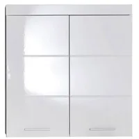 Trendteam Bad Hänge Stauraumelement 2 Türen weiß Hochglanz Badschrank