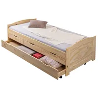 VCM Marinella Einzelbett 90x200 Bett mit Lattenrost, 3 kleinen