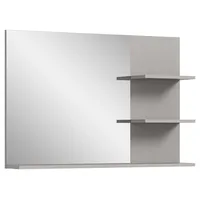 VCM Jaru Bad Spiegel 100cm 3 Ablagen grau,schwarz. -