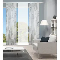 Vision "LIZZA" Gr. 1, grau, B:60cm H:260cm, Polyester, Gardinen,