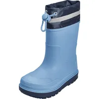 Playshoes Regenstiefel Unisex Kinder Gummistiefel, Blau Stulpe, 31 EU