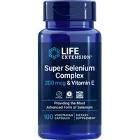 Life Extension Selenium Komplex 200 mcg & Vitamin E