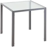 Homcom Esszimmertisch 75 x 75 x 75 cm grau