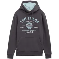 Tom Tailor 1043292 With Print Kapuzenpullover Tarmac Grey L