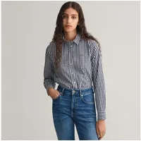 GANT Damen Reg Poplin Gingham Shirt Klassisches Hemd, Classic