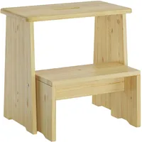 Erst-Holz Stufenhocker Klapphocker Tritthocker klappbar Kiefer natur oder weiß