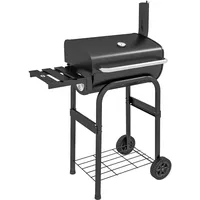 Outsunny Holzkohlegrill Metall, 46.5x115x83 cm, Grills, Holzkohlegrills
