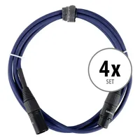 Pronomic Stage DMX3-2,5 DMX-Kabel 2,5m 4x Set