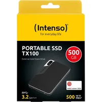 Intenso Externe SSD TX100, 500GB USB-C 3.0 (3826451)