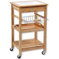 KESPER Küchenwagen natur Holz B/H/T: ca. 49x81x38 cm