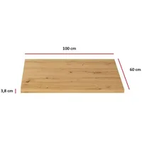 Küchen-Preisbombe Küchen Arbeitsplatte 100cm 38 mm Küchenzeile Küchenblock Eiche