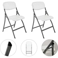 Trutzholm 2x Klappstuhl 150 kg ergonomische Sitzform Gartenstuhl wetterfest