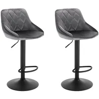 Woltu Barhocker 2er Set, Barstuhl, Gute gepolsterte Sitzfläche aus