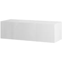 Planetmöbel Garderoben-Set Hängeschrank WEST 100 cm weiß, (Garderobenschrank, Wandgarderobe
