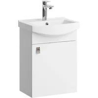 Planetmöbel Waschtisch Waschtischunterschrank 45cm weiß weiß
