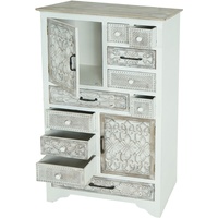 Mendler Apotheker Kommode HWC-J48, Schrank Schubladenkommode, Holz Schubladen, Shabby-Look
