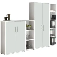 MID.YOU Aktenschrank Office Edition Sw Set 4