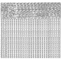 BestLivings Fadenvorhang 140x240 silber - silbergrau