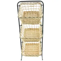 Frank Flechtwaren Korb-Etagere Trio 25 x 22 x 63