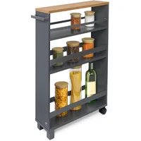 Bomoe Nischenwagen, Anthrazit, Metall, 15x79x50 cm, Esszimmer, Servierwagen