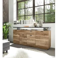 Stella Trading KINGSTON Sideboard mit Schublade in Flagstaff Eiche