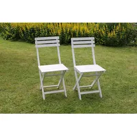 Sedex 2er Set Bistro Klappstuhl weiß
