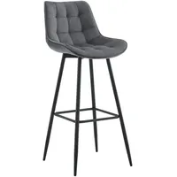 CLP Barhocker Dartford I Gepolsterter Barstuhl I Tresenhocker mit