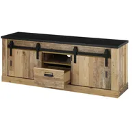 Furn.design TV-Lowboard "Stove" in Used Wood hell und anthrazit