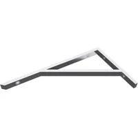 Doporro Wandkonsole aus Edelstahl Länge: 45cm Träger Regalträger Regalhalter