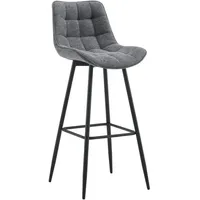 CLP Barhocker Dartford I Gepolsterter Barstuhl I Tresenhocker mit