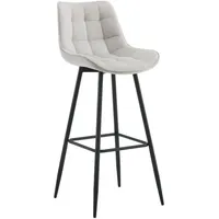 CLP Barhocker Dartford I Gepolsterter Barstuhl I Tresenhocker mit